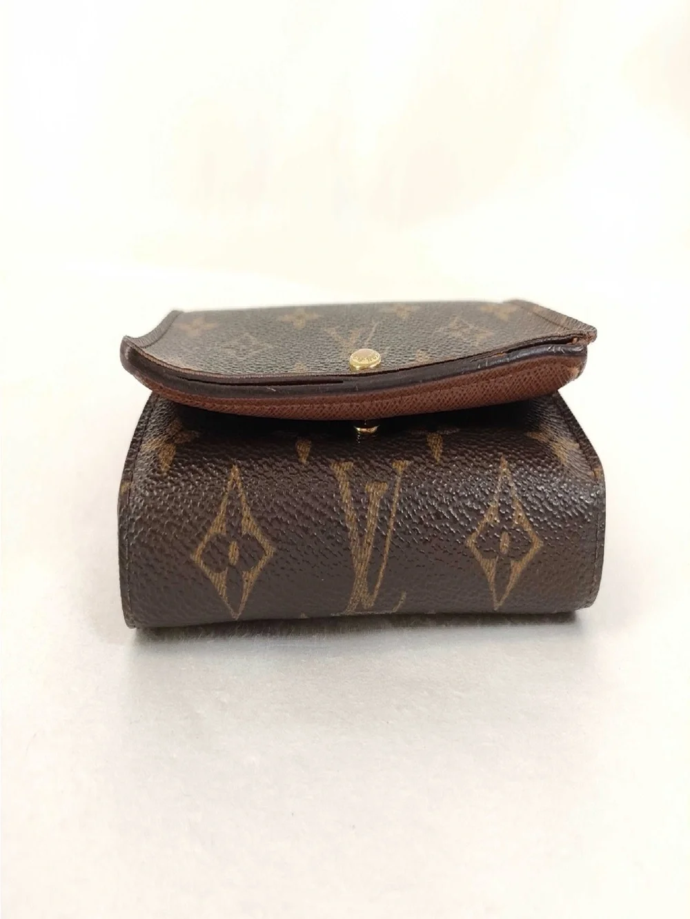 Louis Vuitton Monogram Canvas Tressor Wallet in Brown and Gold